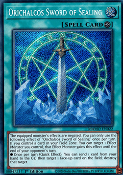 Orichalcos Sword of Sealing (MAMO-EN022) (V.2 - Secret Rare)