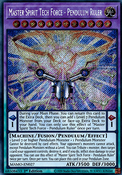 Master Spirit Tech Force - Pendulum Ruler (MAMO-EN027) (V.2 - Secret Rare)
