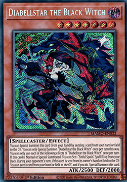 Diabellstar the Black Witch (MAMO-EN032) (V.2 - Secret Rare)