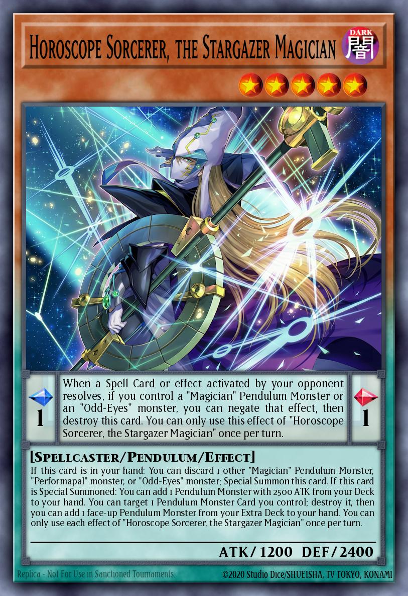 Horoscope Sorcerer, the Stargazer Magician (MAMO-EN014) (V.1 - Ultra Rare)