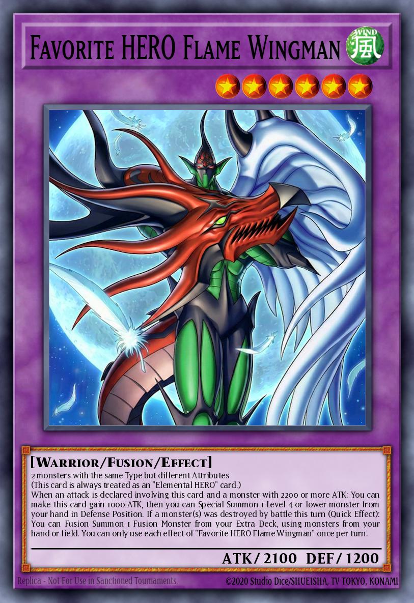 Favorite HERO Flame Wingman (MAMO-EN005) (V.1 - Ultra Rare)
