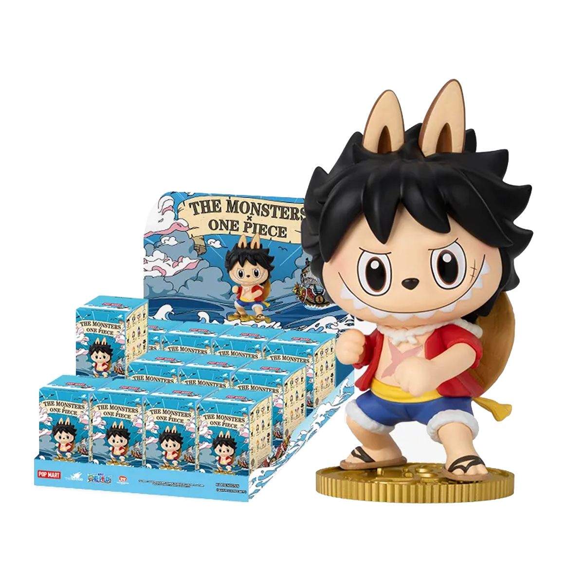 1 x Blind Box - POP MART THE MONSTERS x One Piece Series Figures