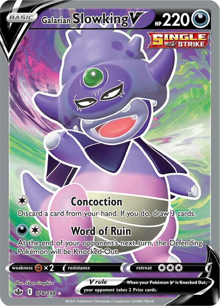 Galarian Slowking V (Full Art) (CRE 178/233) (Ultra Rare)