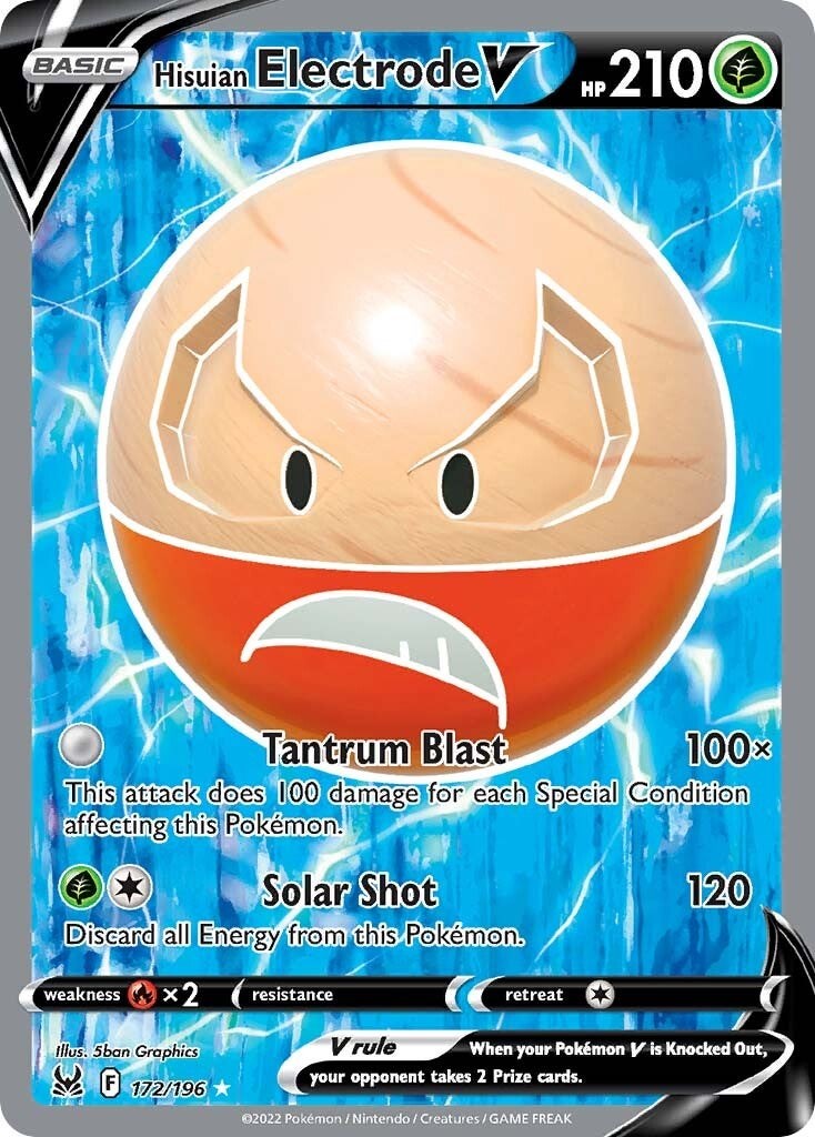 Hisuian Electrode V (Full Art) (LOR 172/247) (Ultra Rare)