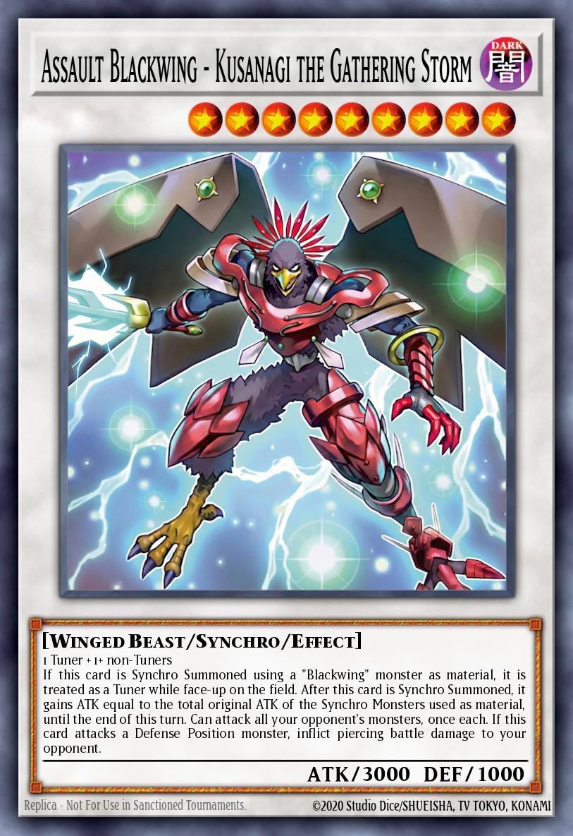 Assault Blackwing - Kusanagi the Gathering Storm (MAMO-EN026) (V.1 - Ultra Rare)
