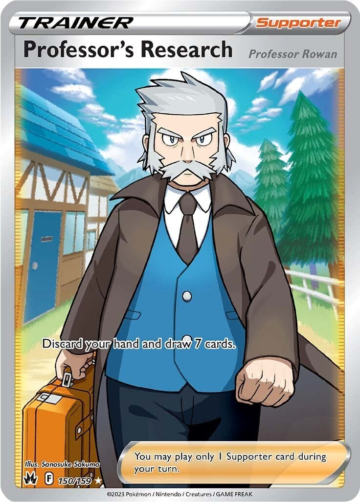 Professor's Research [Professor Rowan] (Full Art) (CRZ 150/230) (Ultra Rare)