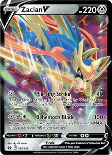 Zacian V (CRZ 095/230) (Double Rare)
