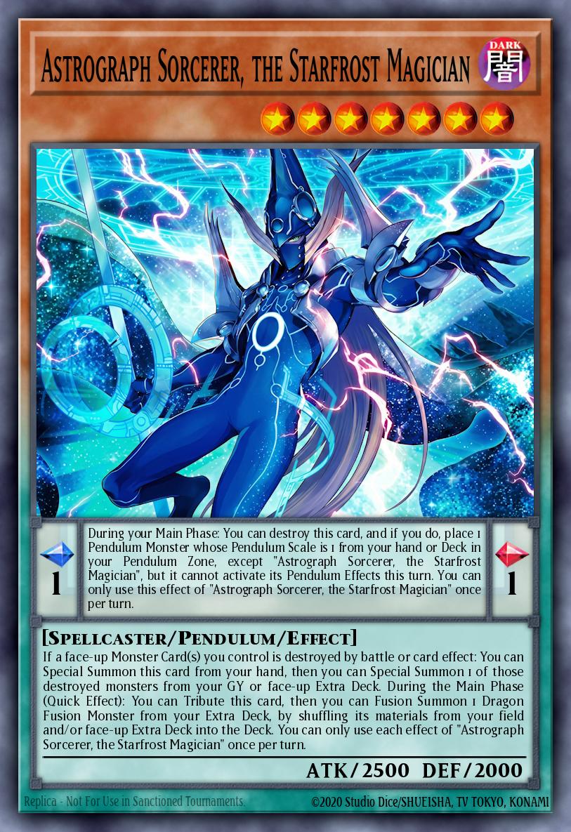 Astrograph Sorcerer, the Starfrost Magician (MAMO-EN015) (V.1 - Ultra Rare)