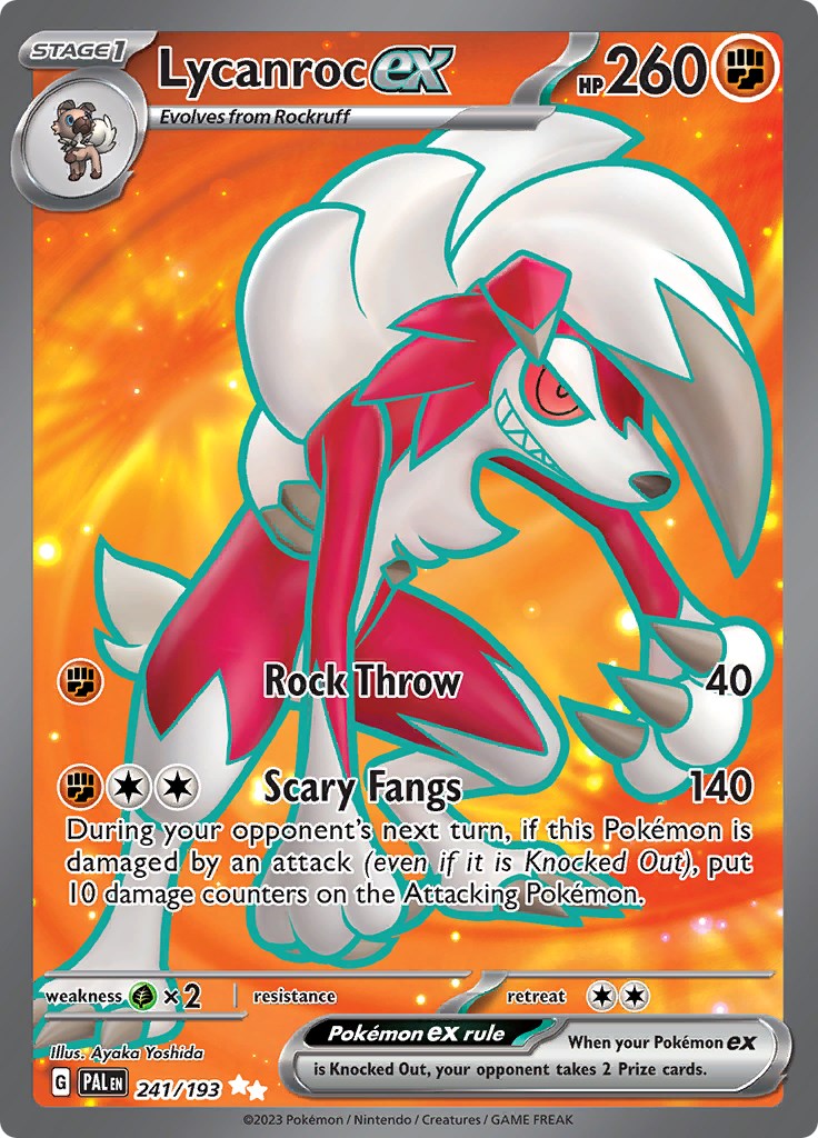 Lycanroc ex (PAL 241/279) (Ultra Rare)