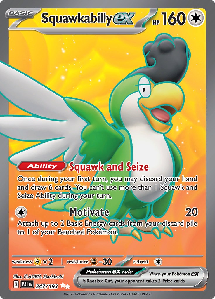Squawkabilly ex (PAL 247/279) (Ultra Rare)