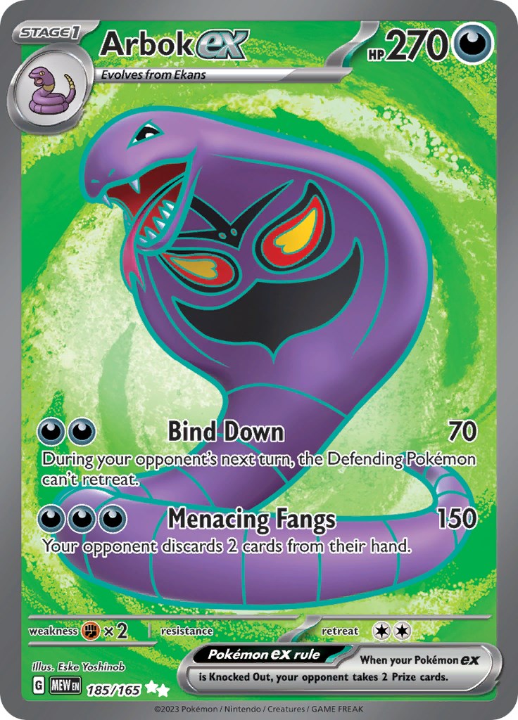 Arbok ex (MEW 185/207) (Ultra Rare)