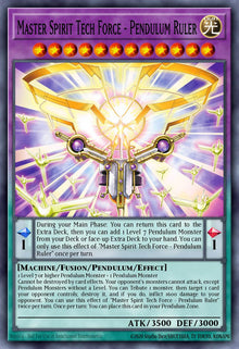 Master Spirit Tech Force - Pendulum Ruler (MAMO-EN027) (V.1 - Ultra Rare)