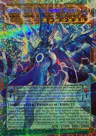 Astrograph Sorcerer, the Starfrost Magician (MAMO-EN015) (V.3 - Starlight Rare) Overframe