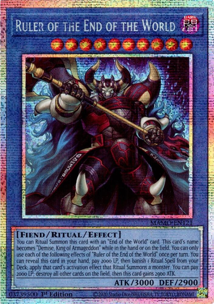 Ruler of the End of the World (MAMO-EN121) (V.2 - Starlight Rare)