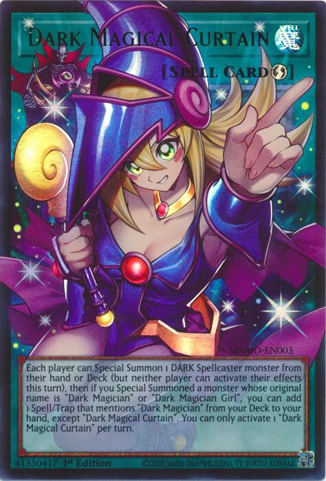 Dark Magical Curtain (MAMO-EN003) (V.2 - Ultra Rare) Overframe