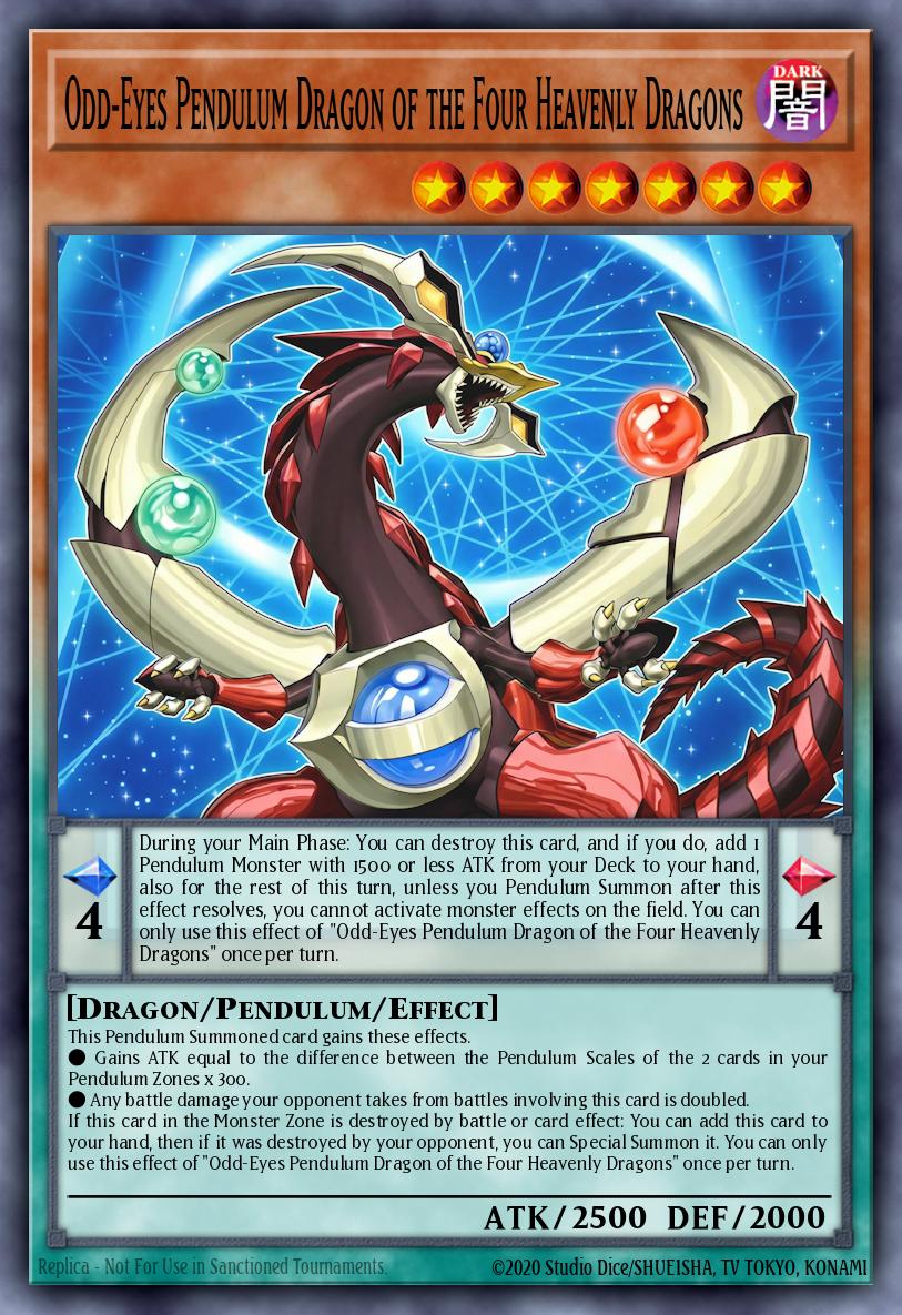 Odd-Eyes Pendulum Dragon of the Four Heavenly Dragons (MAMO-EN013) (V.1 - Ultra Rare)