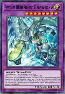 Favorite HERO Shining Flare Wingman (MAMO-EN004) (V.1 - Ultra Rare)