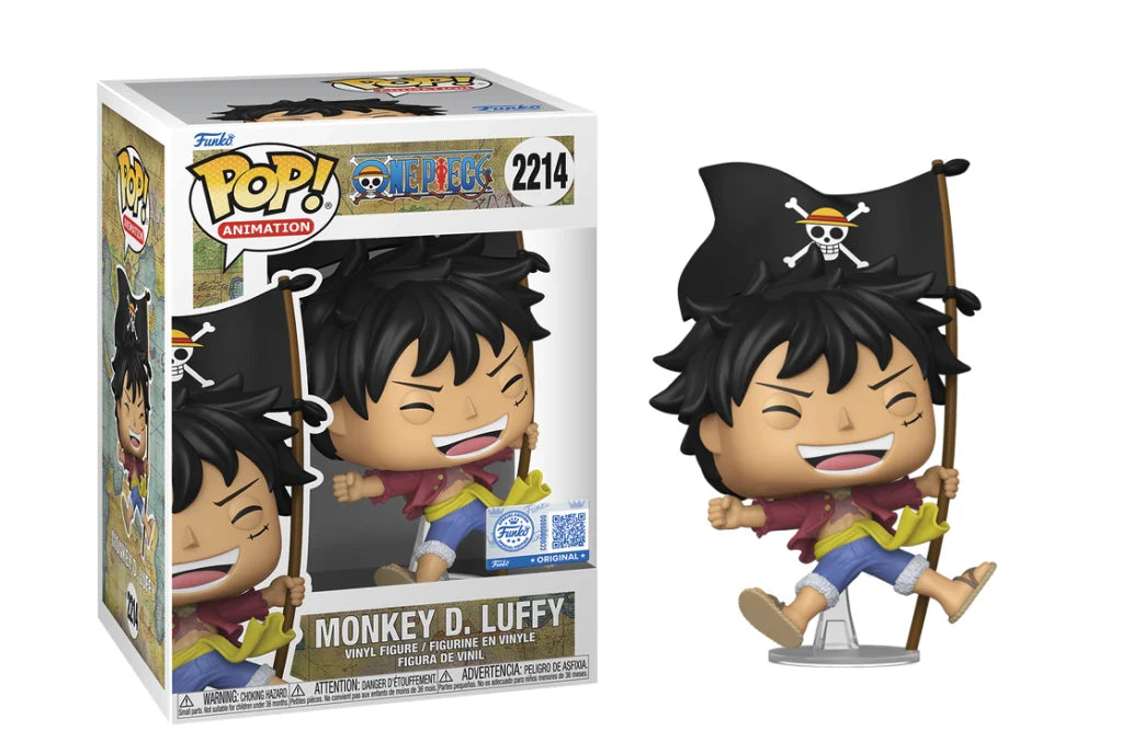 Funko Pop! Animation: One Piece - Monkey D. Luffy (with Flag)(S.E.) #2214