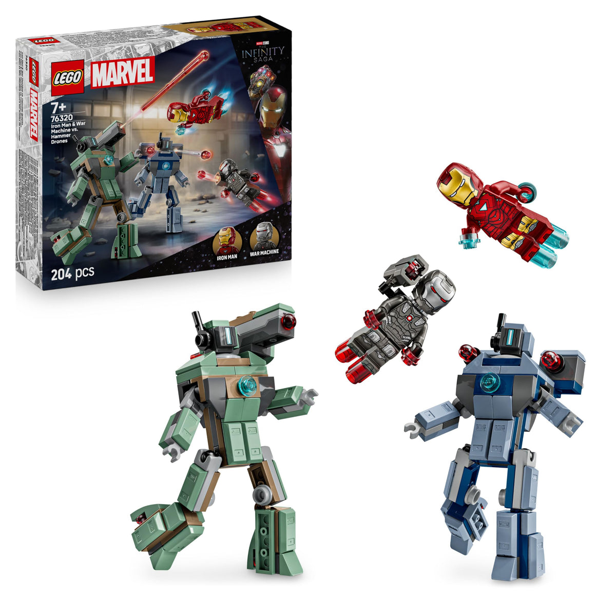 LEGO Marvel: Iron Man & War Machine vs. Hammer Drones (76320)