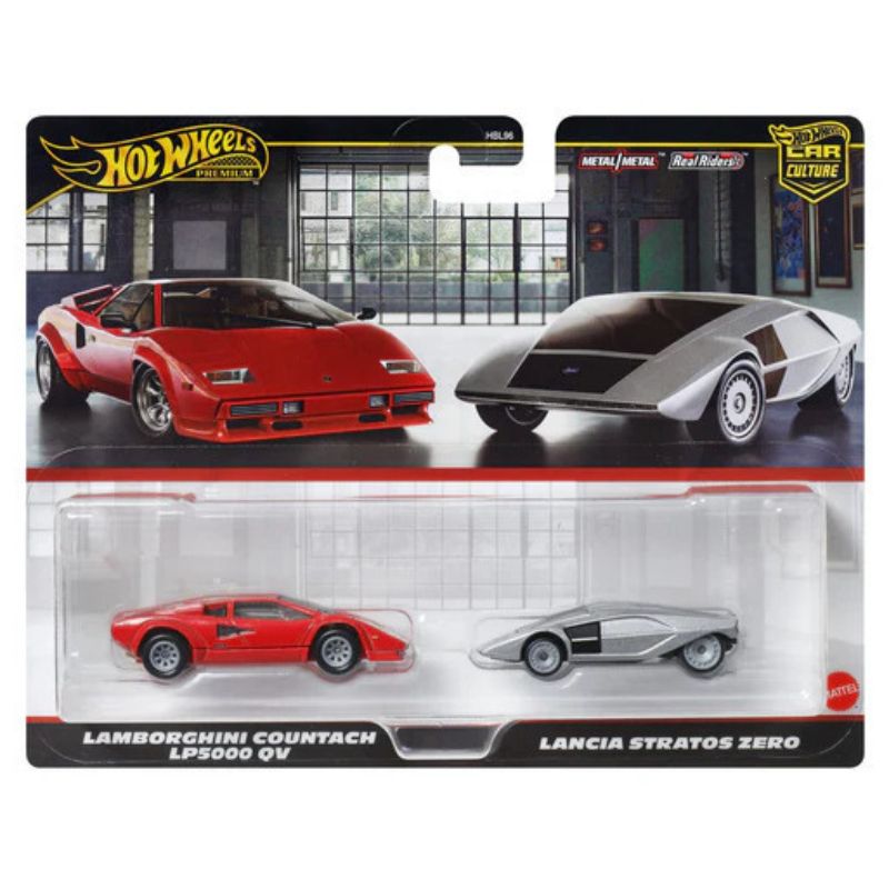 Hot Wheels®: Premium Car Culture - Lamborghini Countach LP5000 QV & Lancia Stra