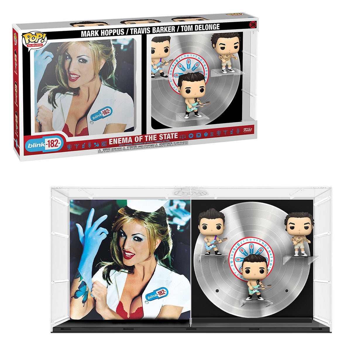 Funko Pop! Albums Deluxe: Blink-182  Hoppus  Barker DeLonge #36