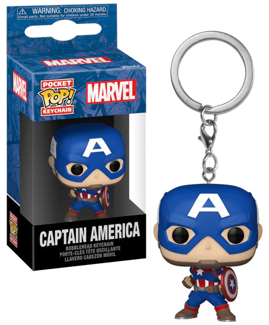 Funko Pocket Pop: Marvel New Classics - Captain America  Keychain
