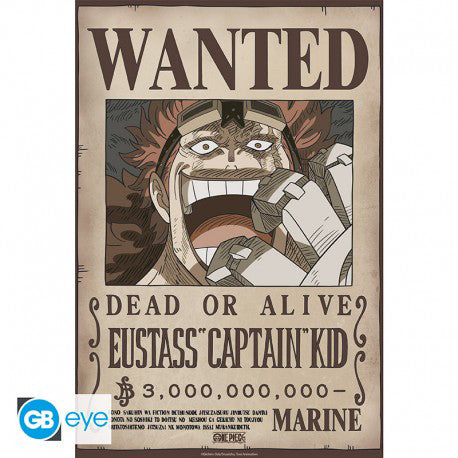 Abysse: One Piece - Wanted Kid Wano Chibi Poster (52X38)
