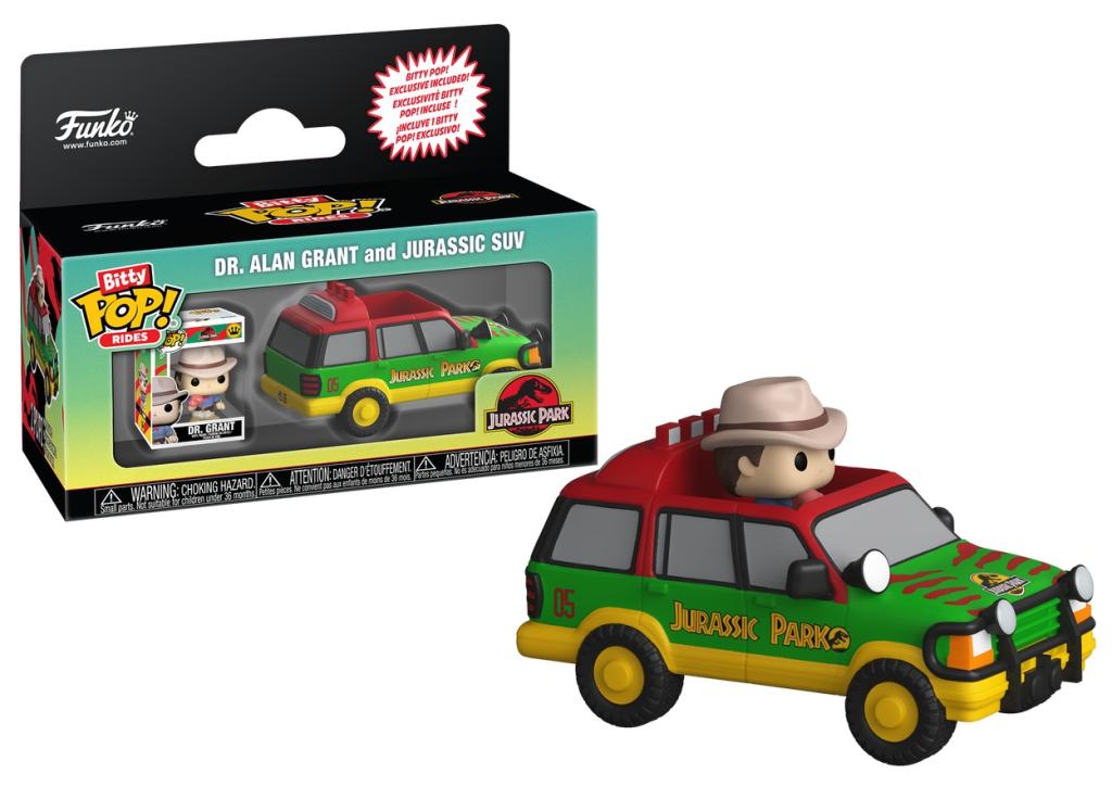 Funko Bitty Pop! Jurassic Park - Dr. Alan Grant and Jurassic Suv