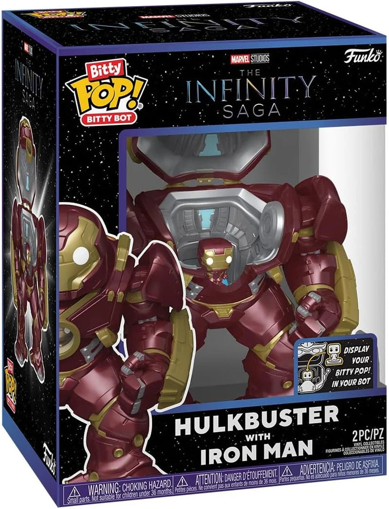 Funko Bitty Pop! Bots Marvel: The Infinity Saga - Hulkbuster with Iron Man