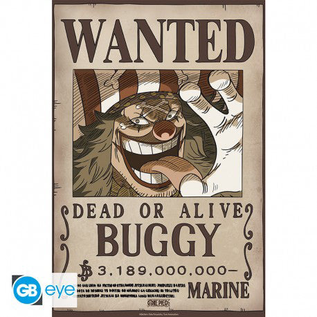 Abysse: One Piece - Wanted Buggy Wano Chibi Poster (52X38)