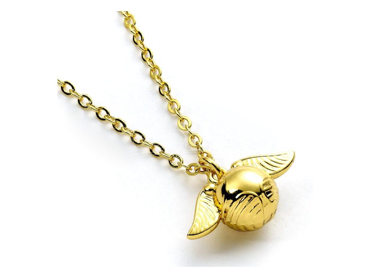 Carat Shop Harry Potter - Golden Snitch Gold Tone Necklace
