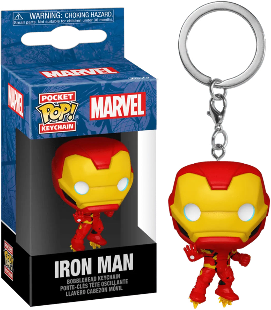 Funko Pocket Pop!: Marvel - Iron Man (New Classics) Bobble-Head  Keychain