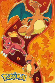 Abysse Nintendo: Pokemon - Fire Type Maxi Poster (91.5x61cm)