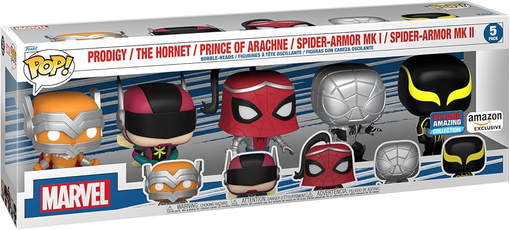 Funko Pop! 5-Pack Marvel: Spider-Man - Prodigy The Hornet Prince (Amazon)