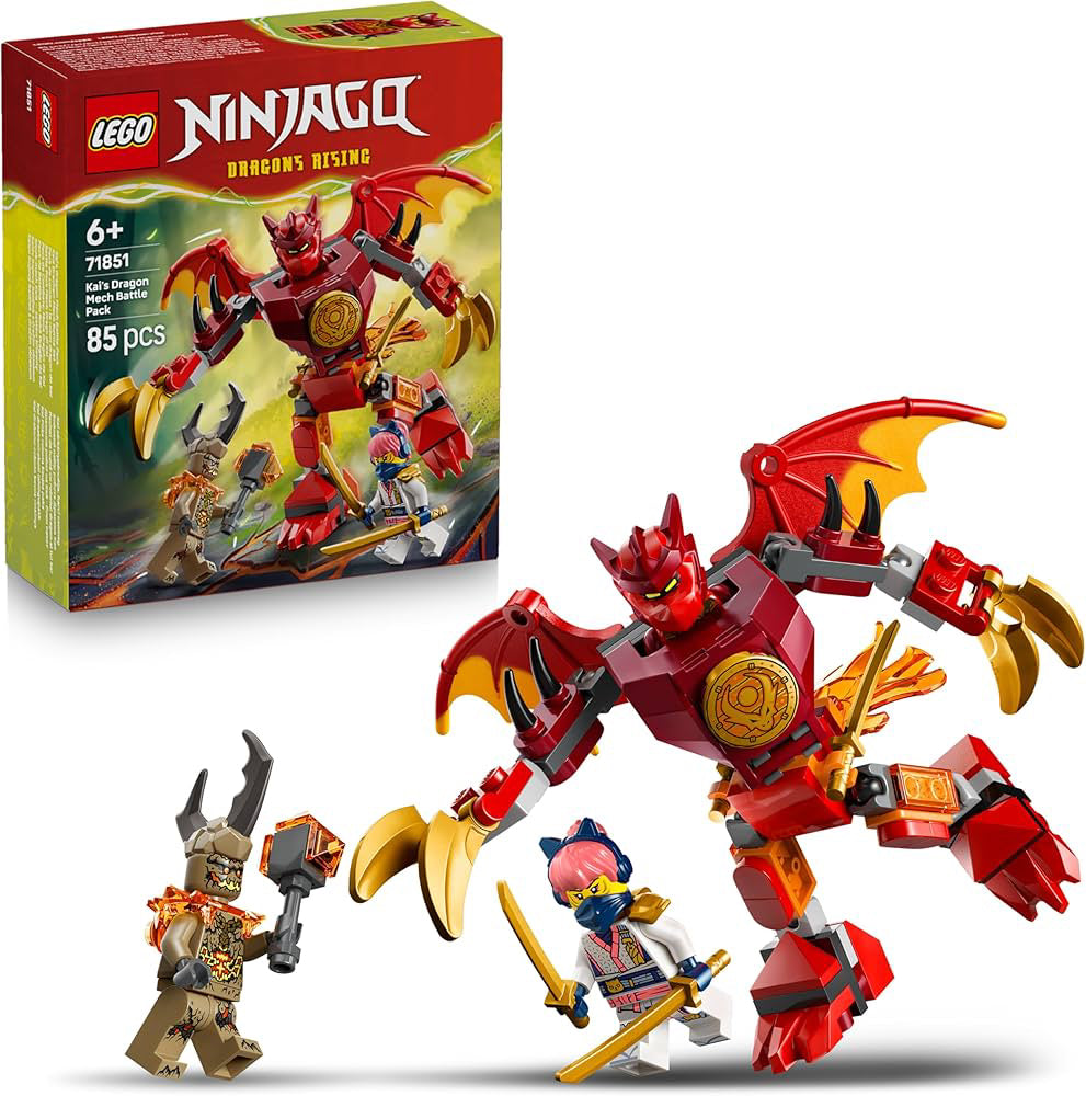 LEGO NINJAGO : Kai’s Dragon Mech Battle Pack (71851)