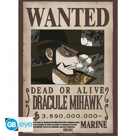 Abysse: One Piece - Wanted Mihawk Wano Chibi Poster (52X38)