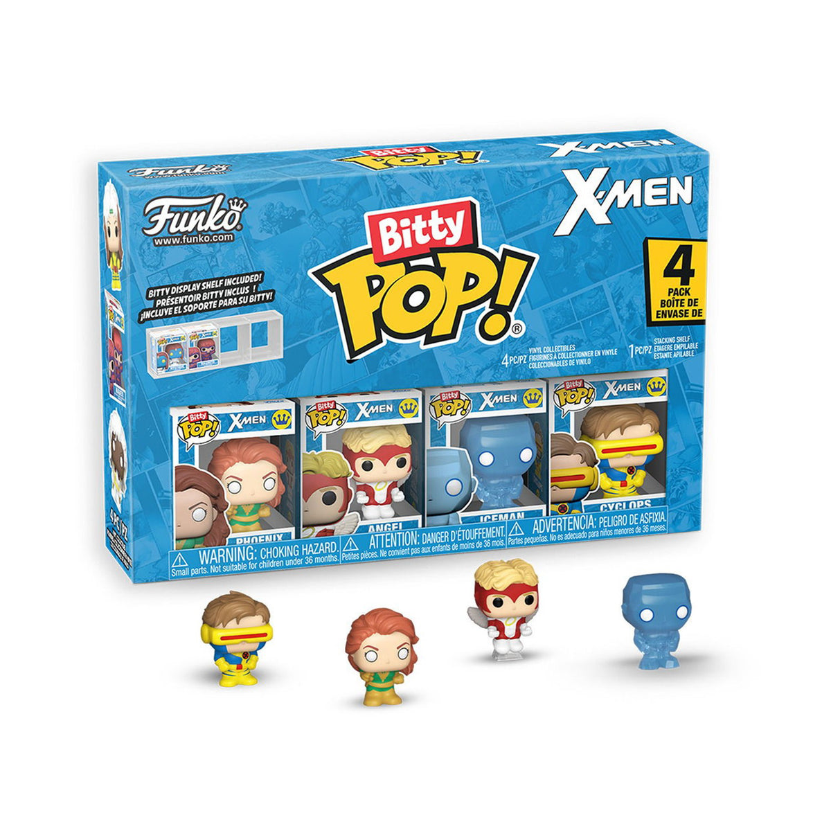 Funko Bitty Pop! 4-Pack: X-MEN - Phoenix, Angel, Iceman, Cyclops