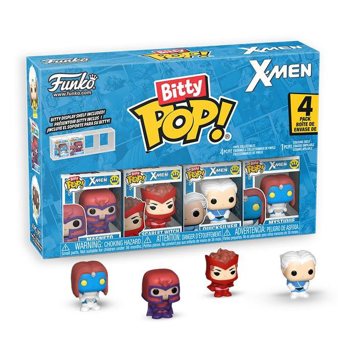 Funko Bitty Pop! 4-Pack: X-MEN - Magneto, Scarlet Witch, Quicksilver, Mystique