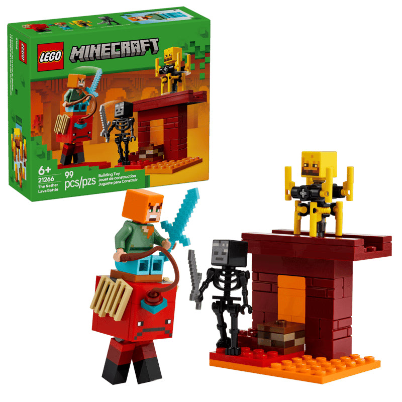 LEGO Minecraft : The Nether Lava Battle (21266)