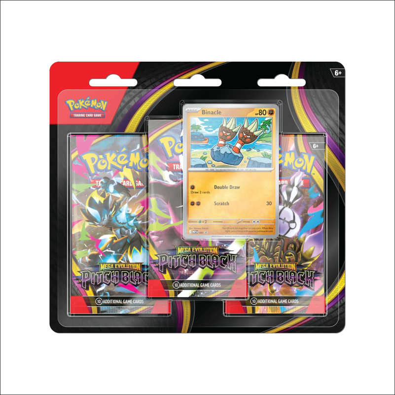 Pitch Black - 3 Pack Blister