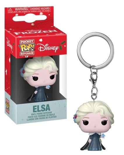 Funko Pocket Pop! Disney: Princess Holiday - Elsa Vinyl Figure Keychain