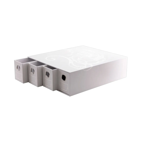 Dragon Shield - Fortress 4-Card Drawers Horizontal White