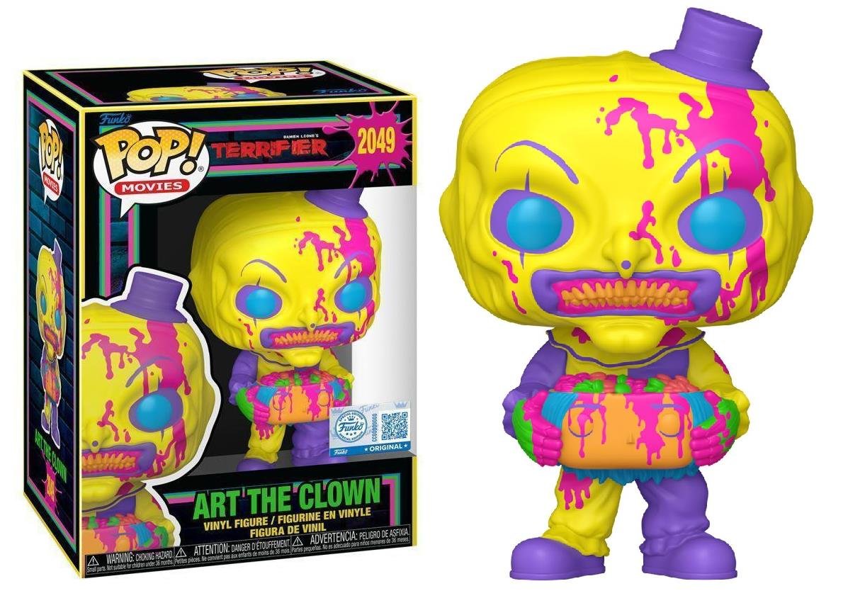 Funko Pop! Movies: Terrifier - Art the Clown with Head (Blacklight) (SE) #2049