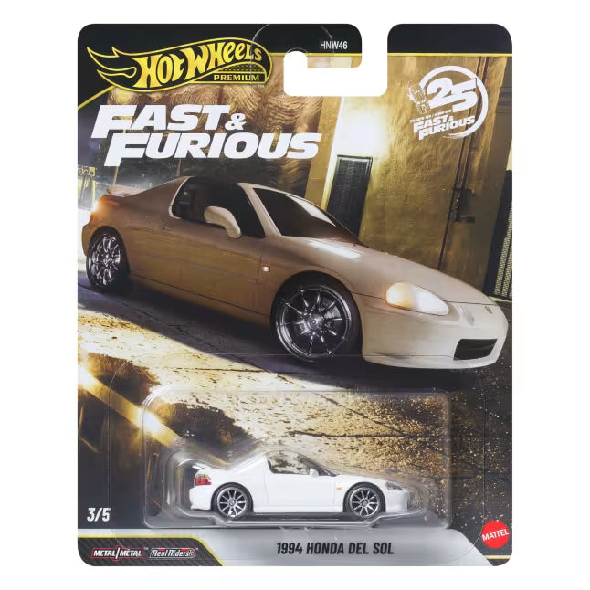 Mattel Hot Wheels Premium: Fast & Furious - 1994 Honda DEL SOL Vehicle