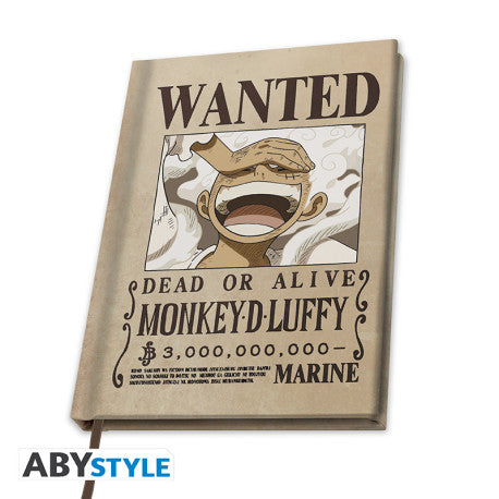 Abysse: One Piece - Wanted Luffy Wano A5 Notebook