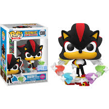 Funko Pop! Games: Sonic -Shadow with Emeralds (Flocked) (Special Ed.) #1300