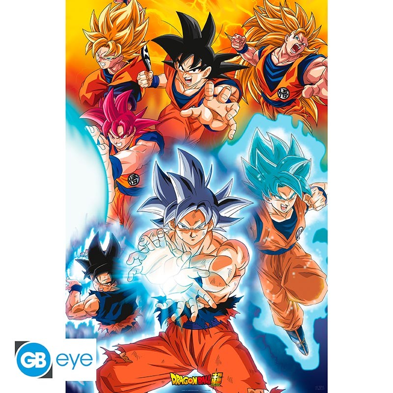 Abysse: Dragon Ball Super - Goku'S Transformations Maxi Poster (91.5X61)