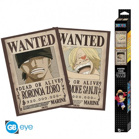 Abysse: One Piece - Wanted Zoro & Sanji 2-Pack Posters (52x38cm)