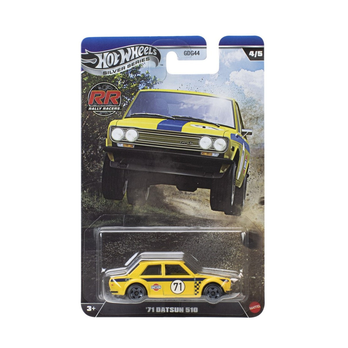 Mattel Hot Wheels Silver Series: Rally Racers - '71 Datsun 510 Vehicle