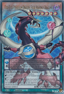 Odd-Eyes Pendulum Dragon of the Four Heavenly Dragons (MAMO-EN013) (V.2 - Ultra Rare) Overframe